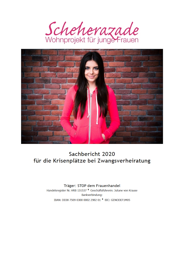 Cover Sachbericht 2020