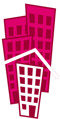 Logo mit Häusern